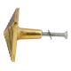 Square Pyramid Antique Golden Aluminium Cabinet Knob